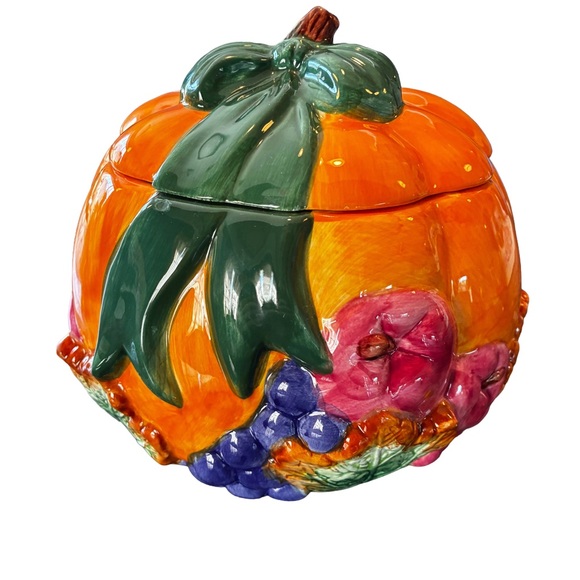 Cracker Barrel Other - Vintage Cracker Barrel Pumpkin Soup Tureen Fall Decor KC6785
